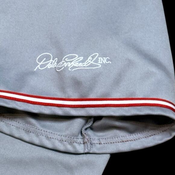 VTG Dale Earnhardt Jr Racing Jersey Mens Gray Red Embroidered Sz 3XL NASCAR - Picture 6 of 12